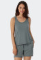 Tanktop viscose jade - Mix+Relax