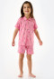 Pyjama kurz Organic Cotton Knopfleiste Gänse Schweine pink - Girls World