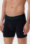 Longshorts 2-pack biologisch katoen geweven elastische tailleband, zwart - 95/5