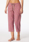 3/4 lange broek met fuchsia patroon - Mix+ Relax
