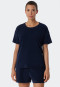 T-shirt short-sleeved terry cloth dark blue - Aqua Beachwear