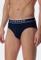 Rio briefs, 3-pack, woven elastic waistband, dark blue - 95/5