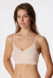 Bustier microvezel uitneembare pads zandkleur - Invisible Soft