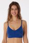 Bustier microfiber removable pads navy - Invisible Soft