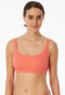Double rib bustier Organic Cotton peach - Pure Rib