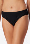 Rio bikini panty double rib organic cotton black - Pure Rib