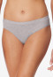 Rio bikini panty double rib organic cotton heather gray - Pure Rib