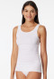 Tank top double rib organic cotton white - Pure Rib