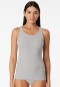 Tanktop Doppelripp Organic Cotton grau meliert - Pure Rib