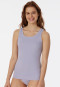 Tanktop dubbelrib biologisch katoen lila - Pure Rib