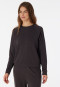 Sweatshirt lange mouwen interlock antraciet - Mix+Relax