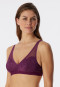 Soutien-gorge souple sans armatures dos nageur prune - Modal & Lace