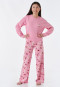 Pyjama lang biologisch katoen hond roze - Teens Nightwear