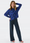 Pyjama lang biologisch katoen blauw met patroon - Teens Nightwear