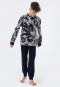 Pyjama lang badstof manchetten lichtgrijs met patroon - Teens Nightwear