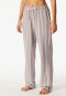Pantaloni lunghi in flanella di cotone organico a strisce multicolore - Mix+Relax