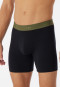 Long boxer briefs 2-pack organic cotton woven elastic waistband multicolored - 95/5