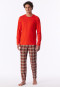 Schlafanzug lang kariert praline - Casual Essentials