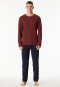 Pyjama long bordeaux - Casual Essentials