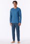 Pigiama lungo con fantasia color acquamarina - Casual Essentials