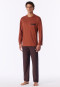 Pyjama long imprimé cuivré - « Comfort Nightwear »