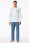 Schlafanzug lang hellblau - Comfort Nightwear