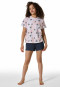 Schlafanzug kurz Organic Cotton Palmen zartrosa - Nightwear