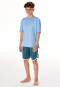 Schlafanzug kurz Waves pacific blue - Teens Nightwear