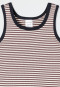 Maillot de corps à double côtes avec rayures chocolat - Double Rib