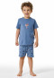 Short pyjamas denim blue palm trees - Natural Love