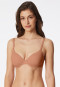Soutien-gorge à coques avec armatures et bonnets coulissants rouille - Unique Micro