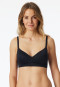 Soft bra with medium support cup black - Unique Micro