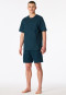 Pigiama corto tasca sul petto in fantasia petrolio - Comfort Essentials