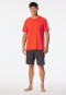 Short pyjamas patterned light red - Casual Essentials