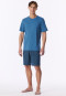 Schlafanzug kurz aqua gemustert - Casual Essentials