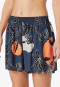 Loungehose kurz Viskose Palmenprint multicolor - Mix+Relax