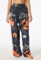 Loungehose lang Viskose Palmenprint multicolor - Mix+Relax