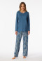 Lange pyjama atlantisch blauw - Comfort Nightwear