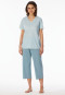 Schlafanzug 3/4-lang mineral - Comfort Essentials