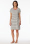 Sleepshirt kurzarm Streifen off-white - Casual Essentials