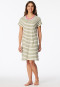 Sleepshirt kurzarm Streifen linde - Casual Essentials