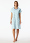 Sleepshirt kurzarm Streifen jade - Casual Essentials