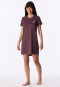 Short-Sleeve Sleep Shirt, Cocoa Brown - Casual Essentials