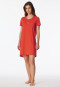 Sleepshirt kurzarm Print hellrot - Casual Essentials