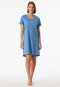 Sleep shirt short sleeve print light blue - Casual Essentials
