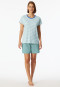 Schlafanzug kurz jade- Casual Essentials