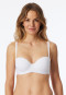 Bandeau bra with high support cup white - Unique Micro