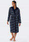 Accappatoio in spugna leggera a strisce blu - Feather Terry