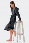 Light terry cloth bathrobe dark blue striped - Feather Terry