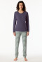 Pyjamas long striping indigo - Casual Essentials